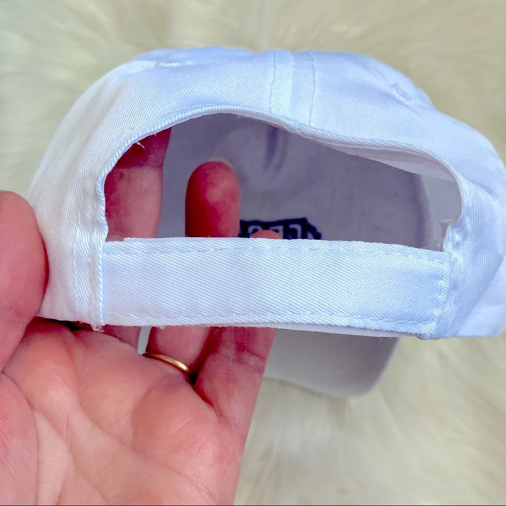 Adjustable White Baseball Hat